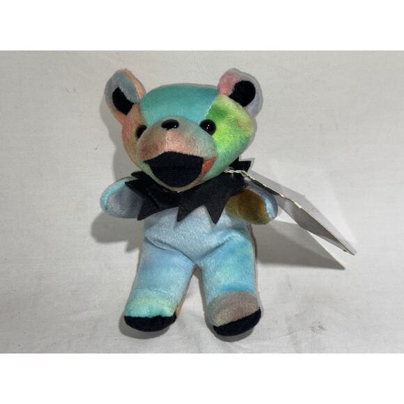 Vintage Grateful Dead Cosmic Charlie Liquid Blue Beanie Bear Jerry Plush NWT - Picture 4 of 5